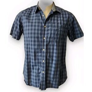 Indian Terrain Shirt Men's Size M-40CM Slim Fit Short Sleeve Button Up Collared